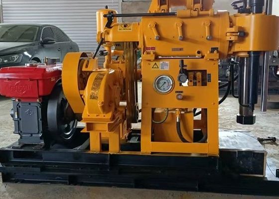 100 Meters Core Sample SPT Soil Test Drilling Machine With 18 HP Diesel Engine