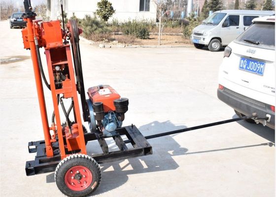 Small Sampling Hydraulic 50m 5.7KW Core Drilling Rig ST 50