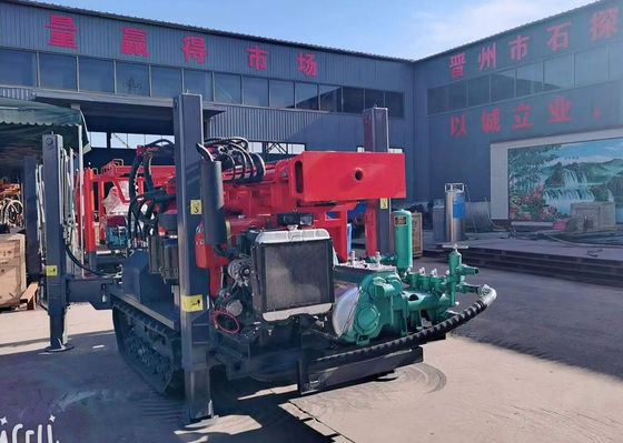 200m Crawler Mounted Diesel Borehole DTH Water Well Drilling Rig Machines