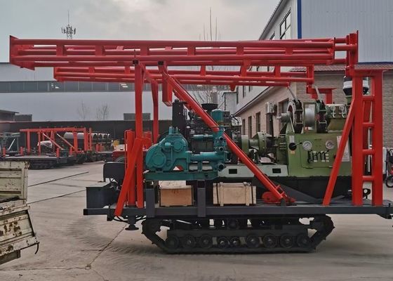 Exploration Wheels Mounted Gk 200 Crawler Mounted Drill Rig Durable Strong