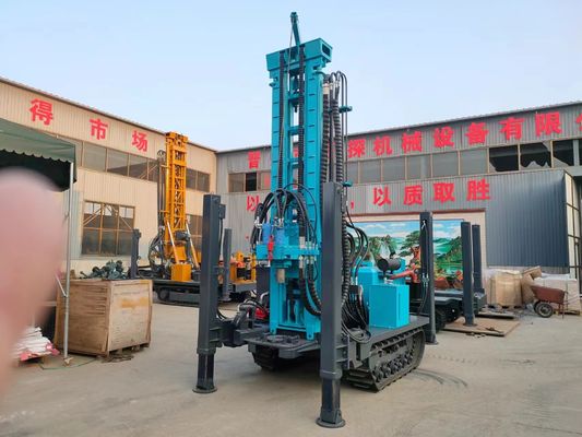 Efficient Hydraulic Crawler Mounted Drill Rig 17/18 Air Compressor 120-200mm Hole Drilling Depth