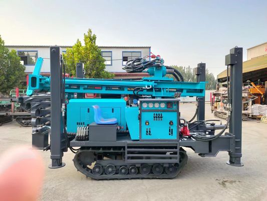 Efficient Hydraulic Crawler Mounted Drill Rig 17/18 Air Compressor 120-200mm Hole Drilling Depth