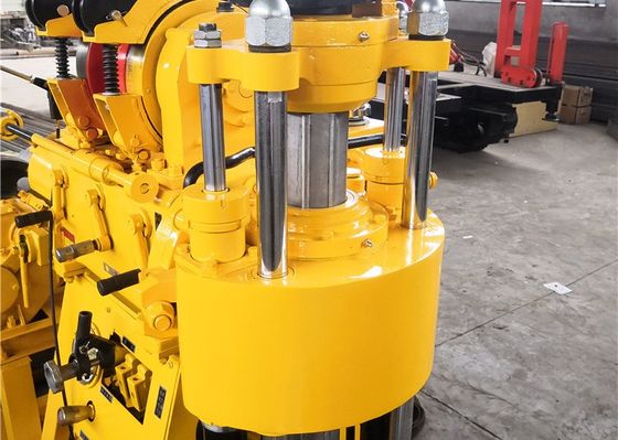 100 Meters Yellow Geological Drilling Rig Machine With Diesel Engine Power / 42mm Drilling Rod