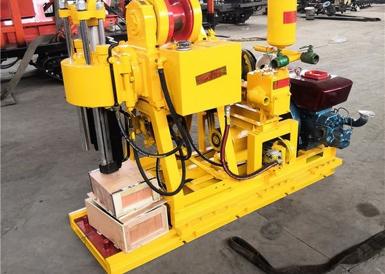 100mm Personal Geological Diesel Drilling Rig Machine 100m Depth Vibrant Yellow/Red/Blue