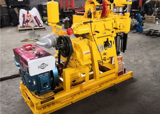 Personal Exploration Yellow Geological Drilling Rig Machine with BW 160 Mud Pump