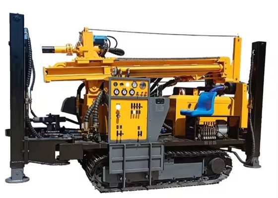 300M Hydraulic Water Well Drilling Rig  Pneumatic Crawler Drill For Multi Function