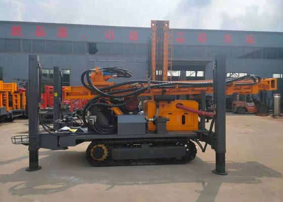With 300 Meters Rocky Layer Diesel Engine Power Pneumatic Borehole Drilling Rig