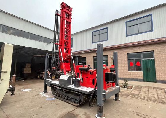 Crawler Mounted Drill Rig 200 Meters Drilling Depth With 17/18 Air Compressor