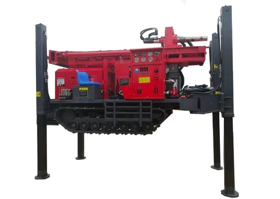 180m Depth  Pneumatic Water Well Drilling Rig with 55kw Diesel engine