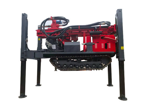 Crawler Mounted Hydraulic Water Well Drilling Rig With 260m Depth