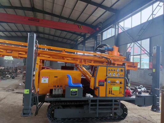 Crawler Mounted Hydraulic Water Well Drilling Rig With 260m Depth