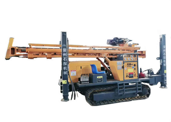 Large Torque Pneumatic Water Well Drilling Rig With Steel Track