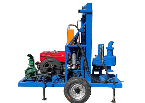 Home Hydraulic Water Well Drilling Machine  With  Diesel  Engine