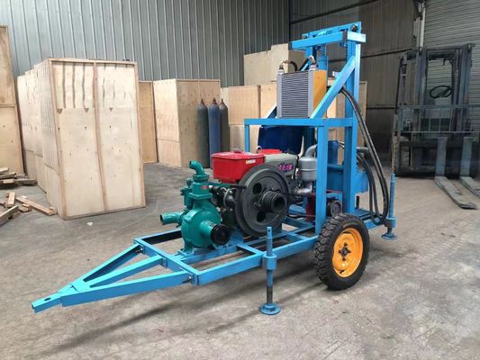 Home Hydraulic Water Well Drilling Machine  With  Diesel  Engine