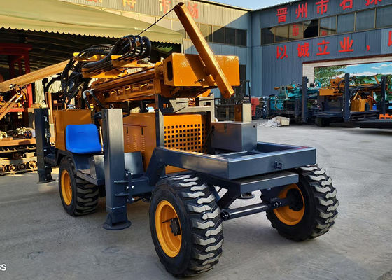 200m Trailer Hydraulic Well Drilling Rig With Mud Pump Or Air Compressor