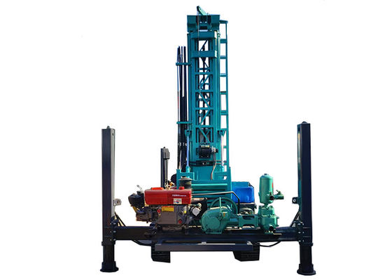 Diesel Engine 91kw Water Well Driling Rig Hydraulic Track Walking
