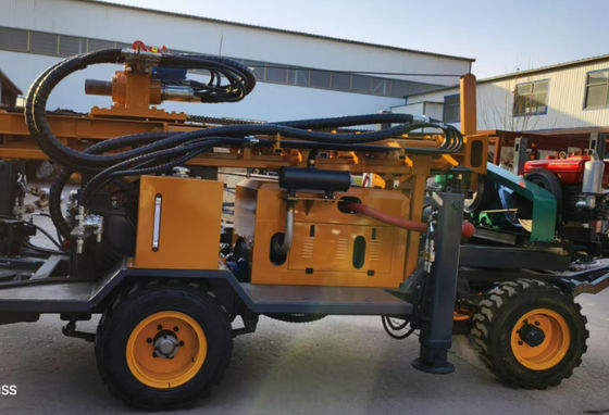 With Air Compressor Pneumatic Drilling Rig ST 200 For Rocky Layer Blasting Borehole
