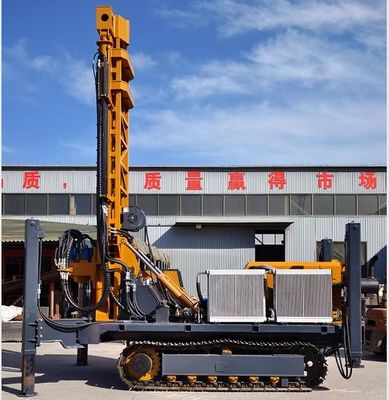 Large Hydraulic Pneumatic Drilling Rig With Cummins Diesel Engine