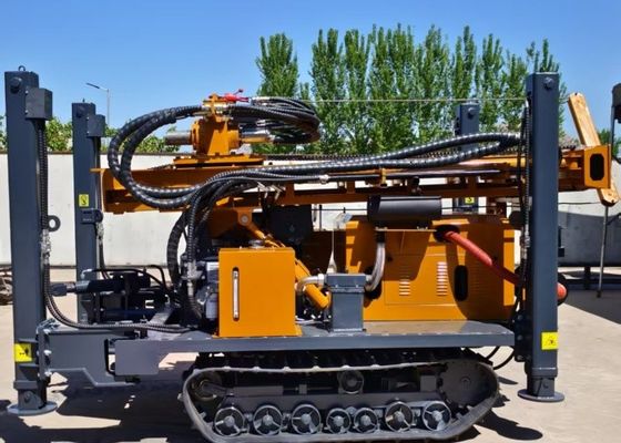 Diesel Engine Deep Pneumatic Drilling Rig With BW250 Mud Pump