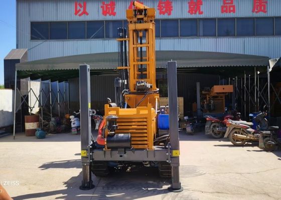 Water Well Rubber Crawler Mounted Power Pneumatic Drill Rigs 150-180 Meters