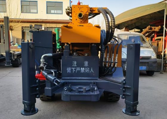 Africa ST260 Tire Type Drill Rig With Mud Pump / Air Compressor