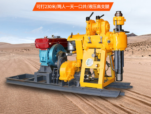 100 Meters Core Sample SPT Soil Test Drilling Machine With 18 HP Diesel Engine