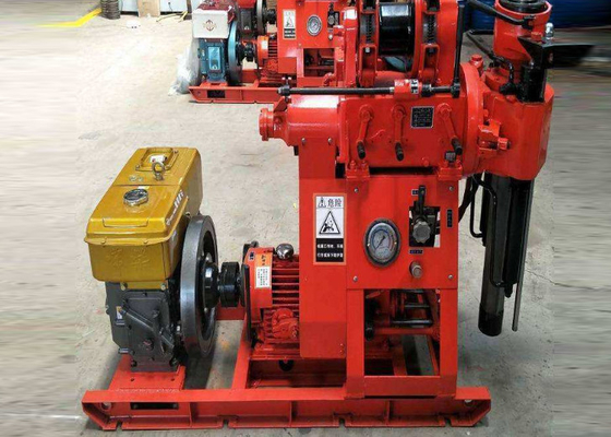 Gk 200 Borehole Water Well Geological Drilling Rig Machine With BW 160 Mud Pump