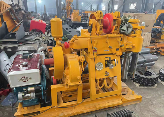 Gk 200 Water Well Drilling Rig For Sample Collecting 295mm Wheels Mounted