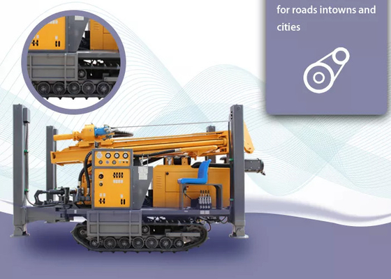 St à grande vitesse 350 mètre le perçage pneumatique profond Rig Underground Borehole