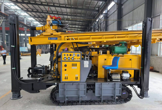 Profondeur machine pneumatique de Rig Crawler Rotary Water Well de perçage de 450 mètres