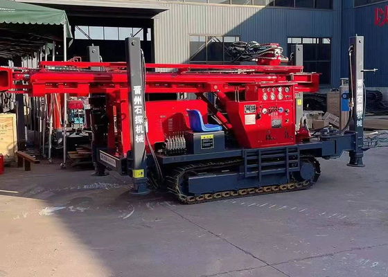 Soufflage en pierre à moteur diesel de 180M Water Well Drilling Rig Industrial Deep Borehole Rock