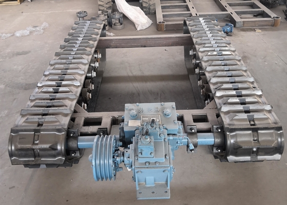 taille de conception adaptée aux besoins du client par train d'atterrissage en caoutchouc en acier de voie de chenille de largeur de 720mm