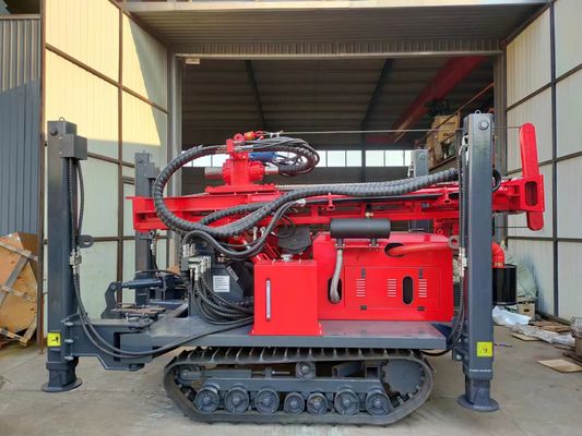 Avec une grande puissance de cheval, une plateforme de forage pneumatique de 180 m de profondeur, avec un moteur diesel Yuchai.