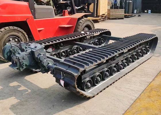 20 MT Capacité de châssis à rouleaux en caoutchouc avec moteur diesel pour machines industrielles