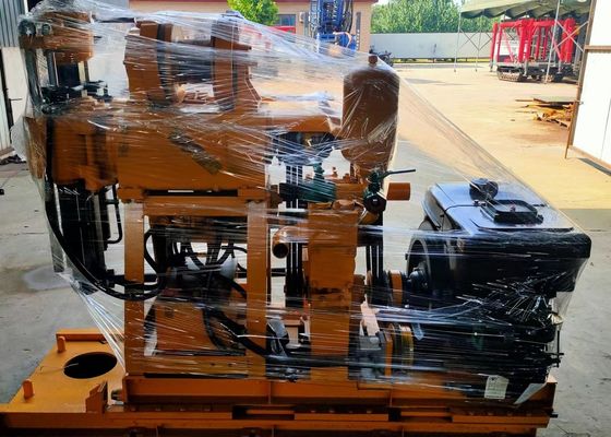 Pour l'ingénierie 22 HP moteur diesel GK 200 machine de forage d'essai d'échantillon de sol de noyau