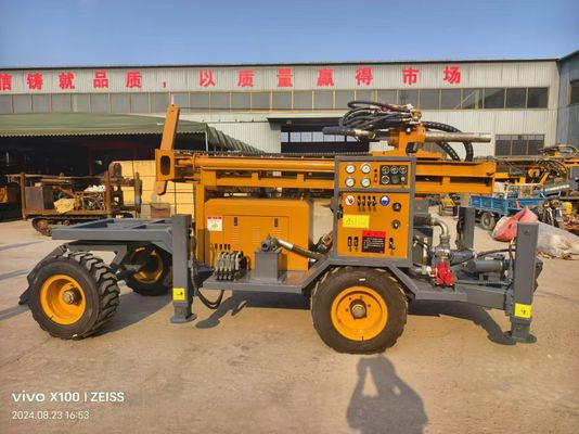 Profondeur de forage de 200 m Puissante plateforme de forage de puits d'eau avec vitesse de forage rapide Grand diamètre de trou