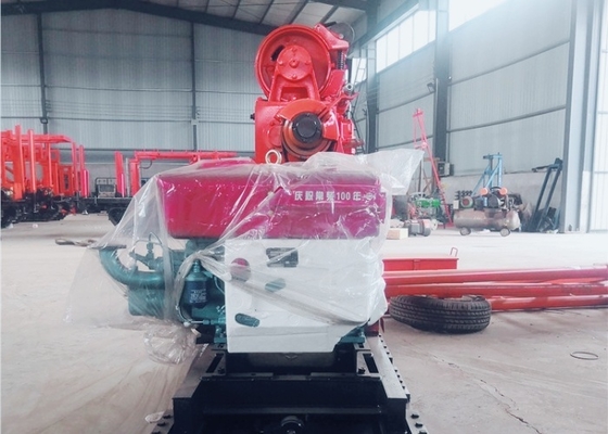 XY-1A machine de forage à diesel pour l'essai du sol 150 m profondeur 42 mm tuyau