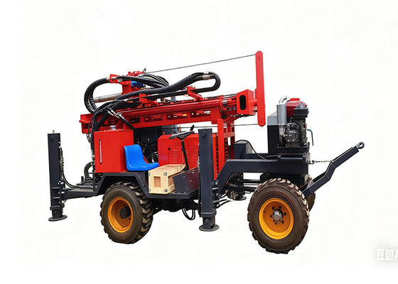 100/200/300M Tracteur de puits d'eau, machine de forage montée en Afrique