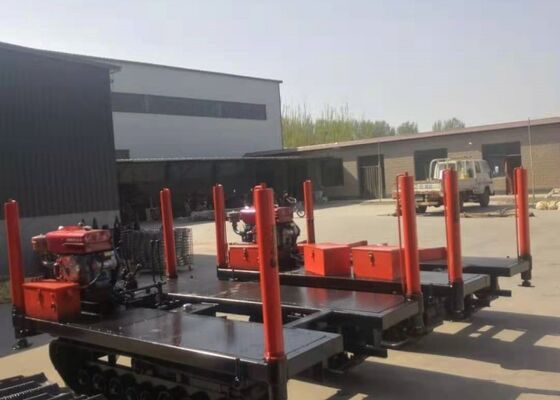 Châssis de chenille en caoutchouc compact à installation facile avec faible pression au sol