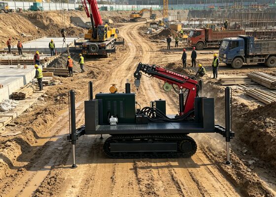 Réglage hydraulique de la plateforme de forage avec 2-10 tonnes