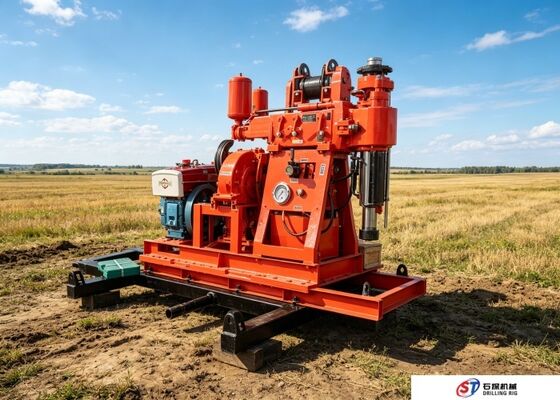 Les zones géologiques difficiles XY-1A Machine de forage à forage à forage à moteur diesel