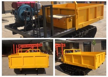 4 tonnes de type mini déchargeur de promenade de chenille de petite de voie de transporteur de véhicule couleur de jaune