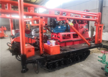 Rouge machine montée par chenille d'installation de perceuse de forage de 30m - de 200m pour l'eau Wells