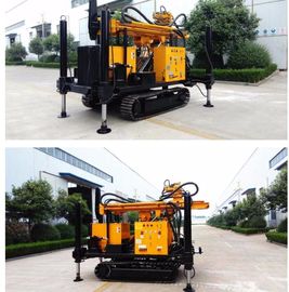 installation de perceuse montée par chenille de profondeur de 200m, machine de Borewell de l'eau avec le compresseur d'air