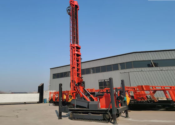 Pleine plate-forme de forage 350m pneumatique hydraulique de puits d'eau 92Kw