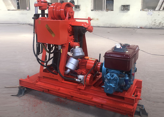 150 mètres de profondeur de forage de l'ingénierie de la plate-forme de forage moteur diesel haute puissance 150 mm de diamètre de trou