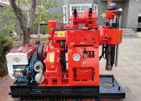 Pour la prospection et l'exploration Gk 200 Machine de forage géologique avec moteur diesel de grande puissance