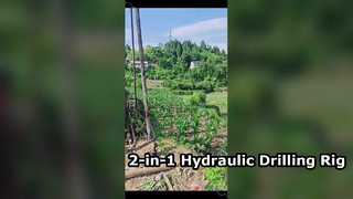 Plate-forme de forage hydraulique 2 en 1 | Forage de puits d'eau et exploration de carottes géologiques