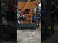 Pompes à chaleur à source terrestre de 260 m / puits de forage pneumatique à roues