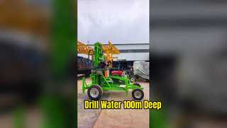 Plate-forme de forage à tracteur compact, profondeur de 100 m